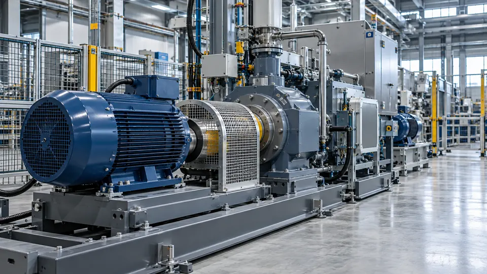 Bearing Applications by Industry Industrial production equipment with conventional guarded rotating drives